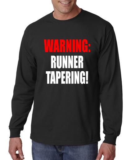 Running - Runner Tapering - Mens Black Long Sleeve Shirt